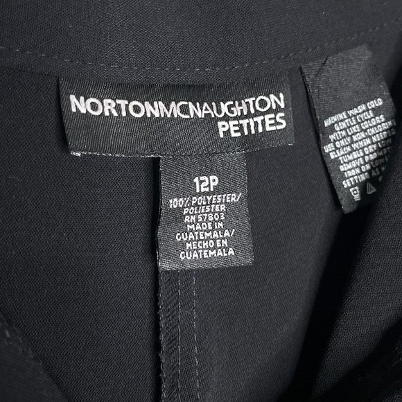 Norton McNaughten Black Pants/Trousers Size‎ 12P - Picture 8 of 10
